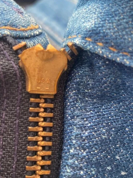 Vintage Wrangler Cowboy Cut Straight Leg Printed Women’s Jeans 31x36 USA Talon - Picture 11 of 15